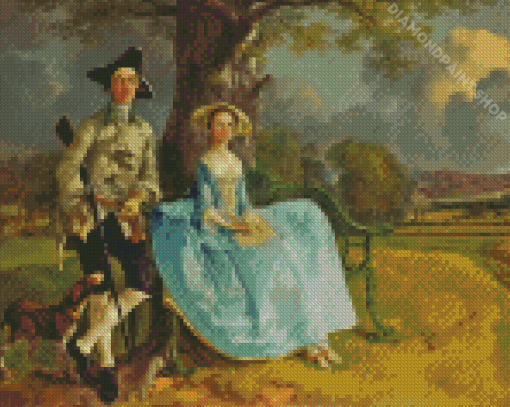 Mr And Mrs Andrews By Thomas Gainsborough Diamond Painting