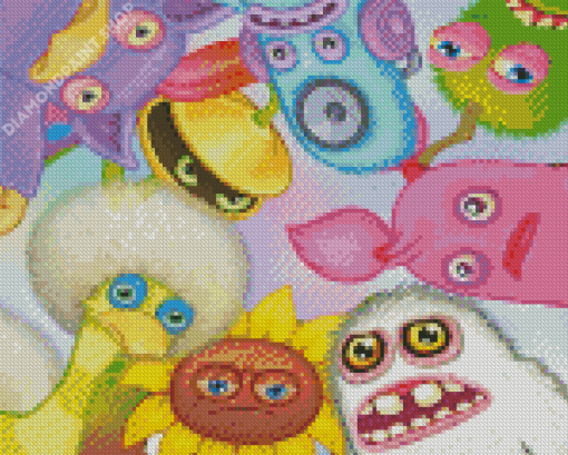 My Singing Monsters Video Game Diamond Painting