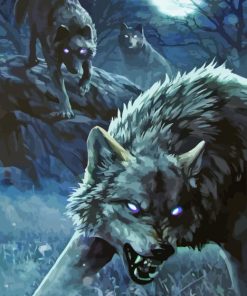 Pack Of Wolves Diamond Painting