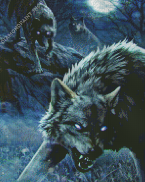 Pack Of Wolves Diamond Painting