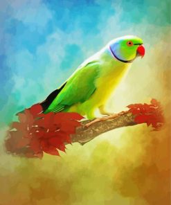 Red Neck Parrot Diamond Painting