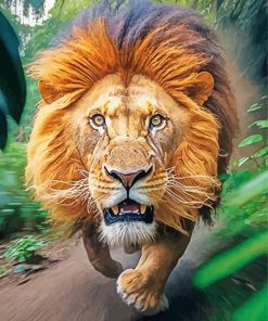 Running Lion Diamond Painting