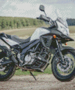 Suzuki DL 650 VStrom Motorcycle Diamond Painting