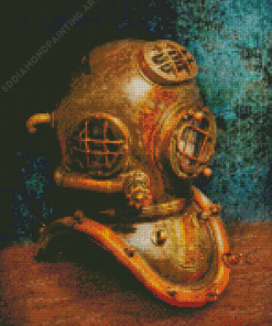 Vintage Diving Helmet Diamond Painting