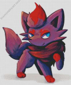 Zorua Species Art Diamond Painting