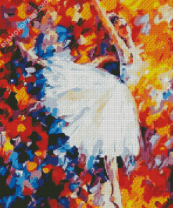 Abstract Ballerina In Moonlight Diamond Painting