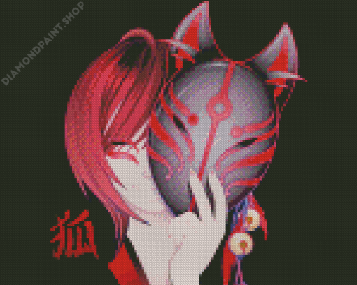 Aesthetic Kitsune Diamond Painting