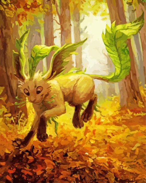 Autumn Leafeon Diamond Painting