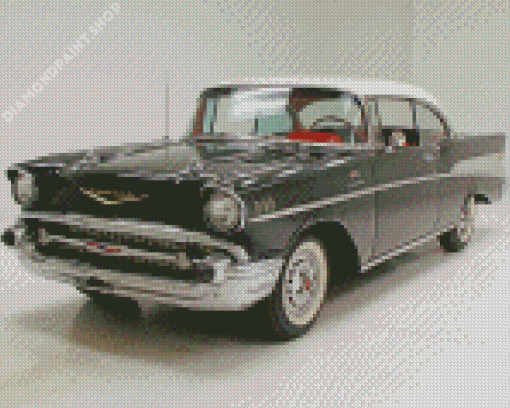 Black 1957 Chevrolet Belair Diamond Painting