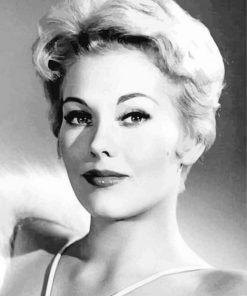 Black And White Kim Novak Diamond Painting