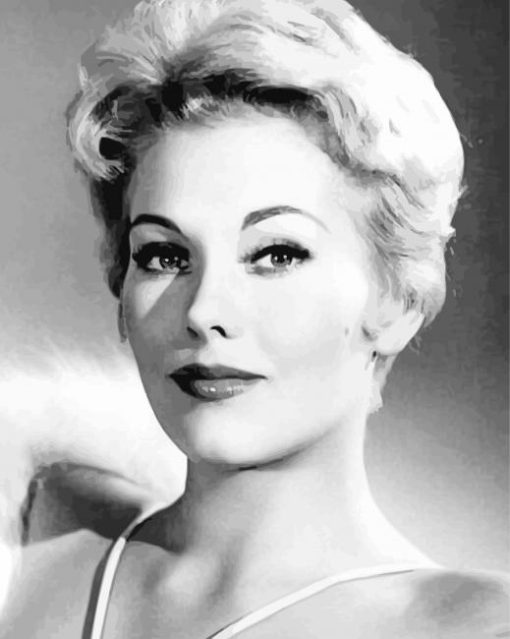 Black And White Kim Novak Diamond Painting