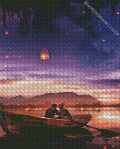 Boat Couple Diamond Painting