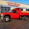 Chevrolet Red Dump Truck Diamond Painting