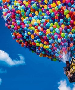 Disney Pixar Up Balloon House Flying With Diamond Painting