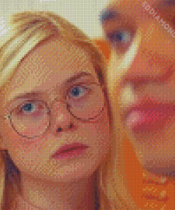 Elle Fanning In All The Bright Places Diamond Painting