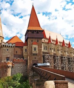 The Castle Of Hunedoara Diamond Painting