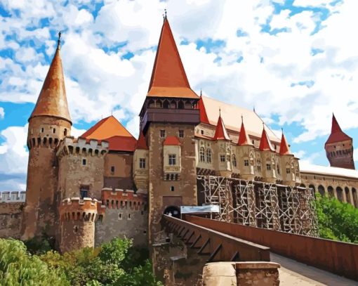 The Castle Of Hunedoara Diamond Painting