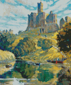 Warkworth Castle Art Diamond Painting