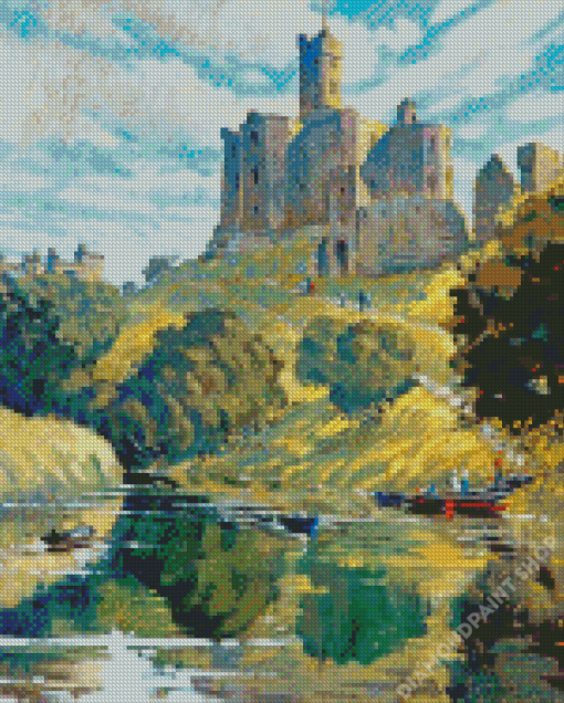 Warkworth Castle Art Diamond Painting