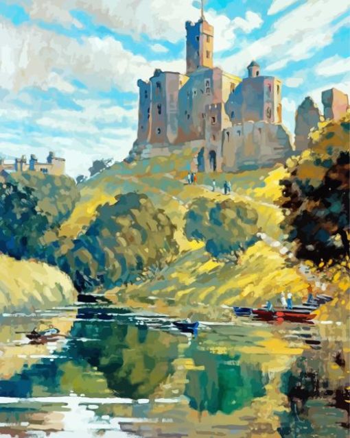 Warkworth Castle Art Diamond Painting