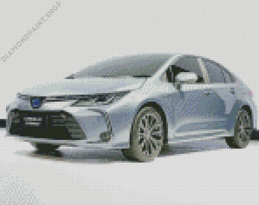 Grey Corolla Diamond Painting