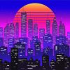 Purple City Diamond Painting