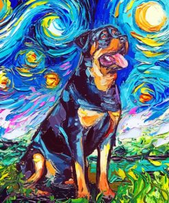 Rottweiler Art Diamond Painting