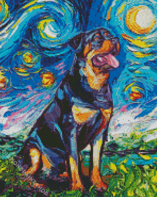 Rottweiler Art Diamond Painting