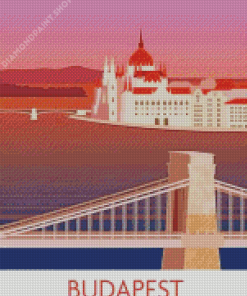 Budapest Bridge Poster Diamond Painting