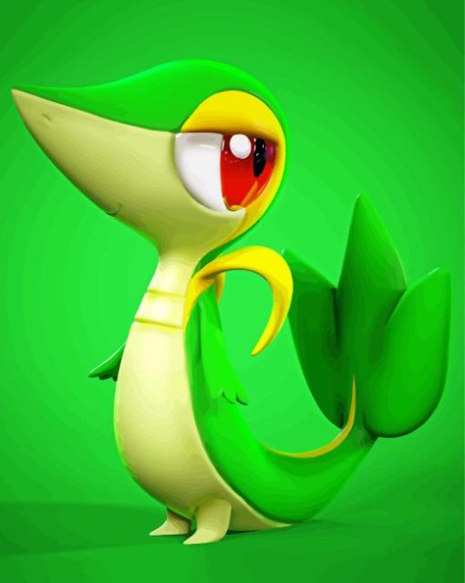 Snivy Pokemon Spice Diamond Painting