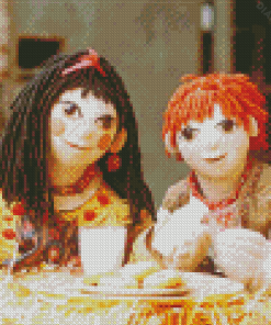 Cute Rosie And Jim Diamond Painting