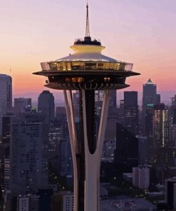 Washington Space Needle Tower Diamond Painting