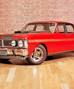 Red Ford Falcon GTHO Diamond Painting