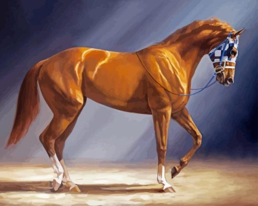 Brown Secretariat Diamond Painting