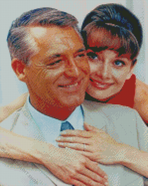 Cary Grant And Audrey Hepburn Diamond Painting