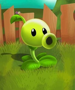 Peashooter Art Diamond Painting