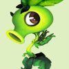 Green Peashooter Diamond Painting