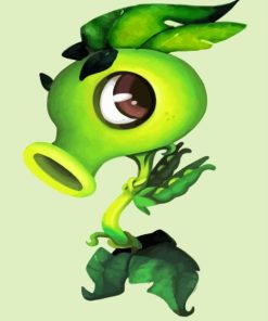 Green Peashooter Diamond Painting