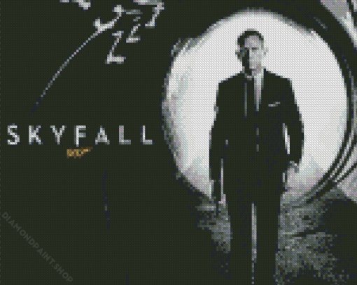 Black And White Skyfall Diamond Painting