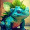 Pokemon Ivysaur Diamond Painting art