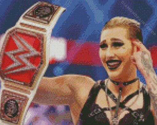 Rhea Ripley Wrestler Diamond Painting