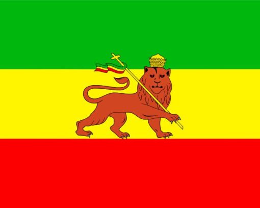 Rastafari Flag Diamond Painting art