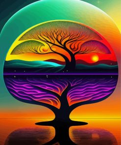 Aesthetic Tree Of Life Diamond Painting art