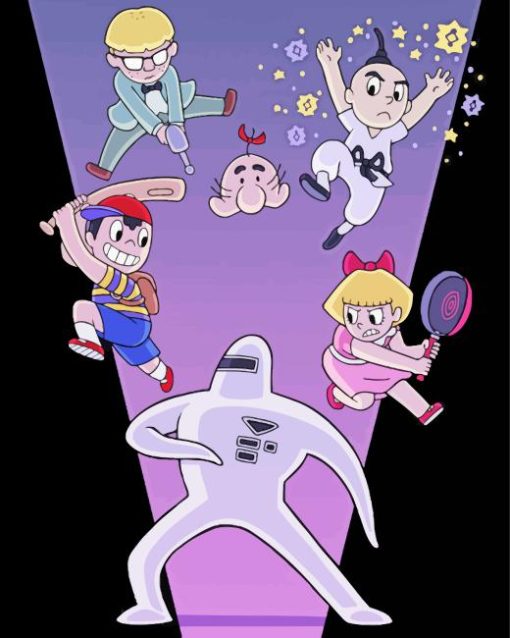 Earthbound Game Diamond Painting art