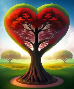 Heart Of Tree Of Life Diamond Painting art