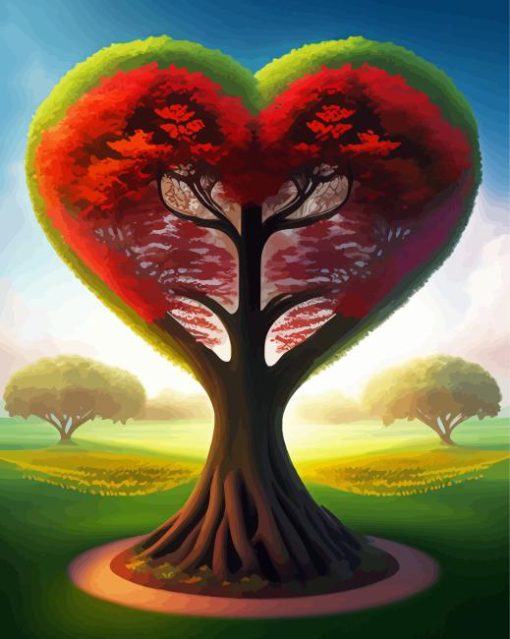 Heart Of Tree Of Life Diamond Painting art