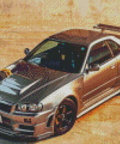 2000 Nissan R34 Skyline Diamond Painting