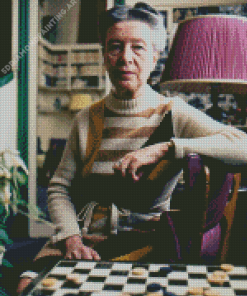 Activist Simone De Beauvoir Diamond Painting