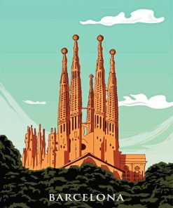 Barcelona Gaudi Sagrada Familia Diamond Painting