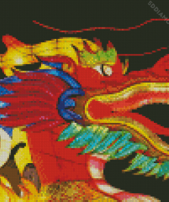 Colorful Dragon Lantern Diamond Painting